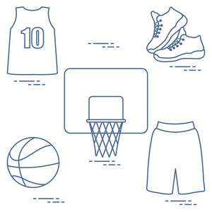 运动制服与篮球装备