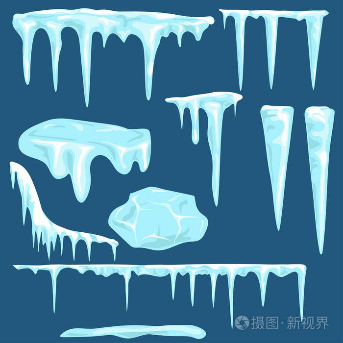 雪冰柱,雪帽套
