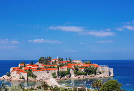 在黑山 Sveti Stefan 小岛