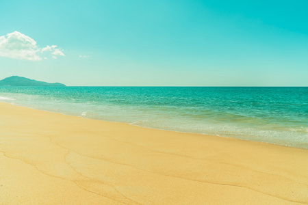 美丽的海滩和海