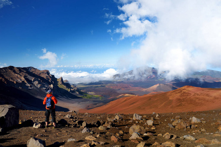 景观的哈雷阿卡拉火山口