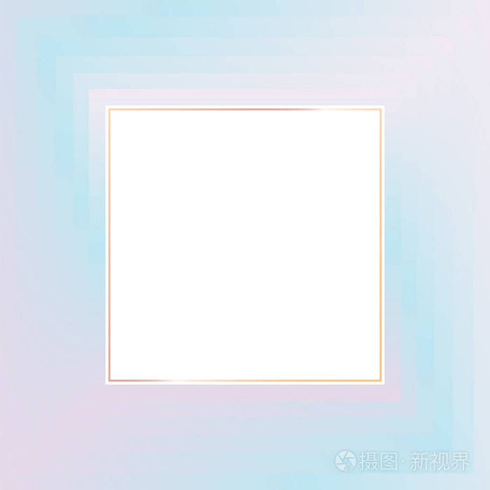 白色正方形在浅蓝色粉红色紫色梯度背景.矢量 eps 10 cmyk