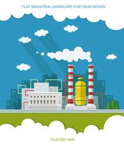 工业景观集。核发电厂和工厂