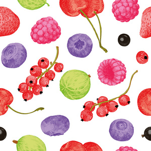 莓果无缝模式图片