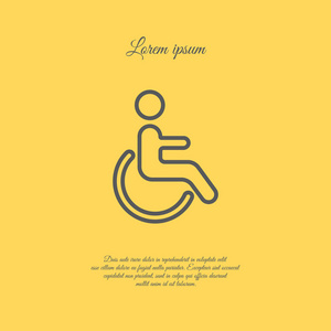 残疾的人士图标