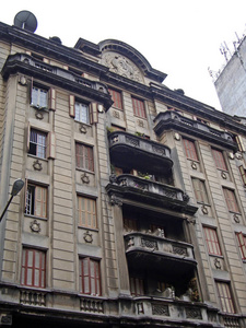 巴西圣保罗中心旧的折衷风格建筑