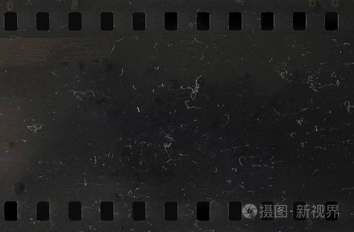 老赛璐珞胶片与灰尘和划痕