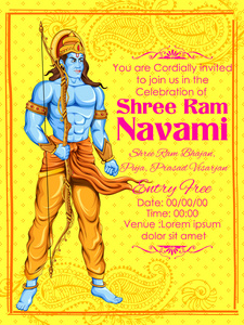 Rama 在 Ram Navami 背景