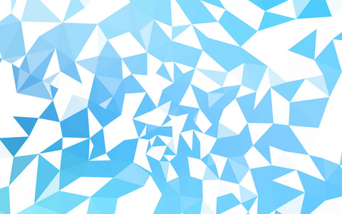 浅蓝色矢量抽象多边形图案。带有三角形的彩色抽象插图。全新设计为您的企业