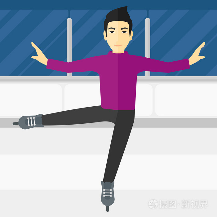 男性的花样滑冰运动员