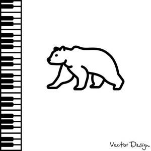 熊简单图标
