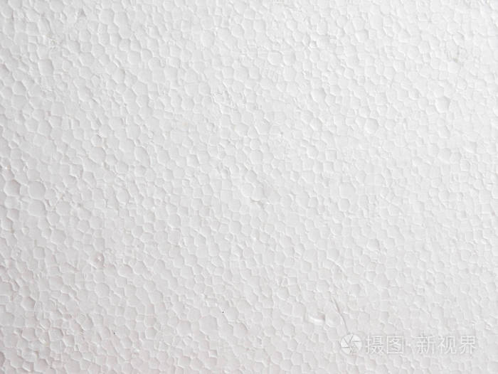 聚苯乙烯泡沫纹理背景的特写