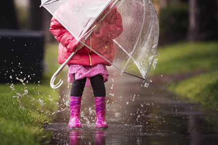 一个年轻的女孩打了他们极需要加州雨