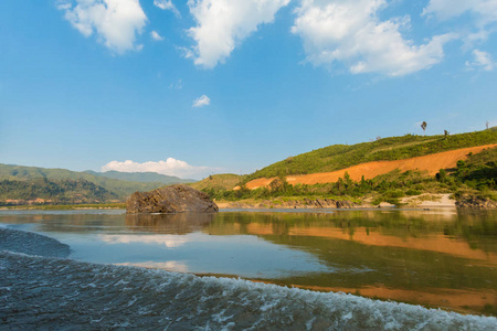 在湄公河景观邮轮老挝图片