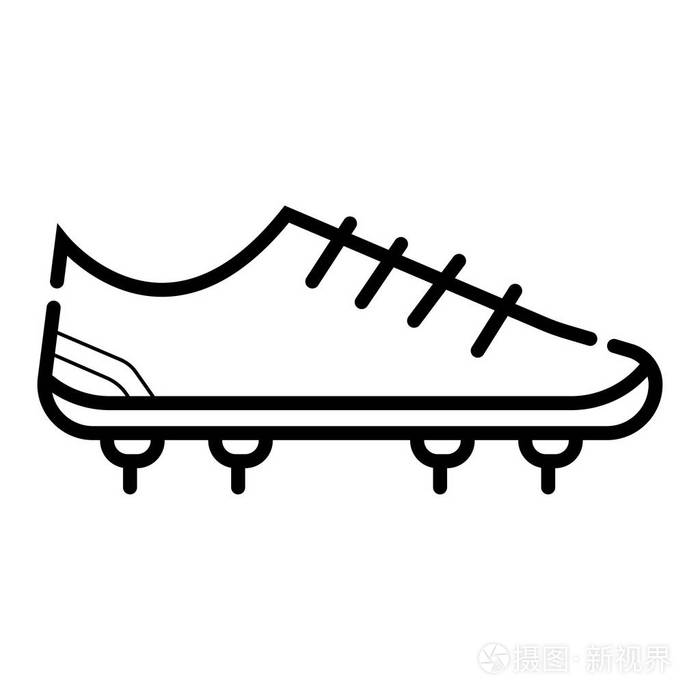足球鞋图标插图