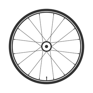 自行车车轮元件 向量。自行车的橡胶。山轮胎。阀门。Cycle.Mtb.登山健身