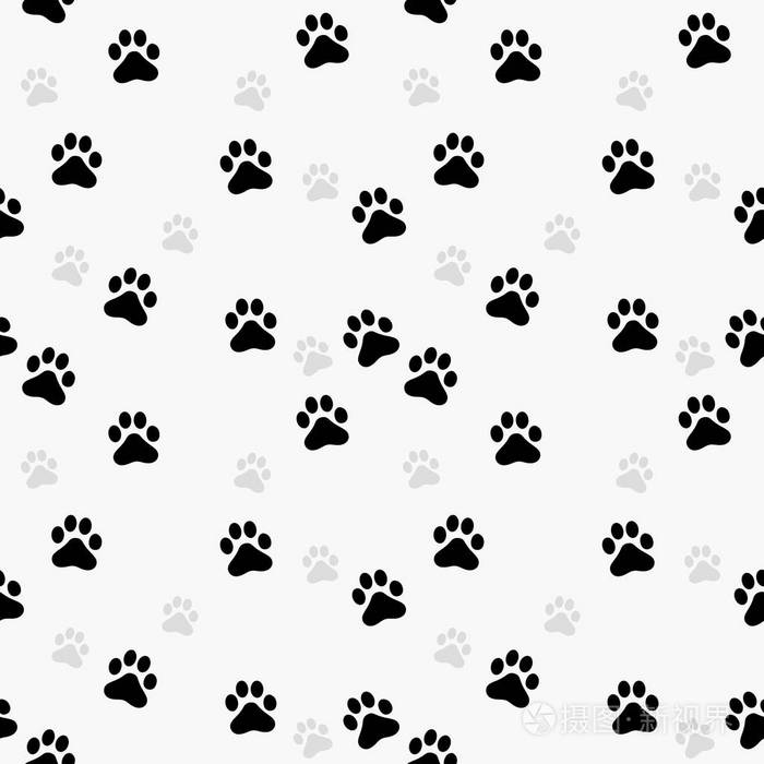 猫纺织花型的痕迹.矢量无缝