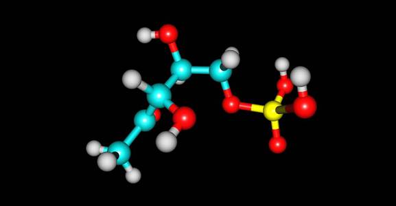 磷酸二氢磷酸酯分子结构上黑色孤立