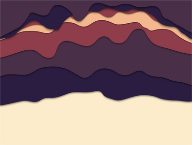 抽象背景。深化浩繁的对象，从波浪状的彩色线条