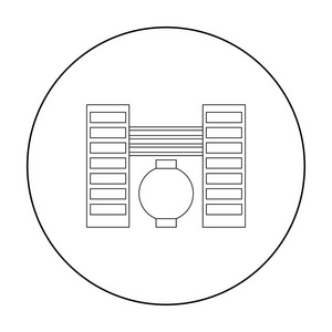 工厂的 web 和移动矢量图图标