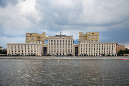 俄国国防部的大厦。莫斯科