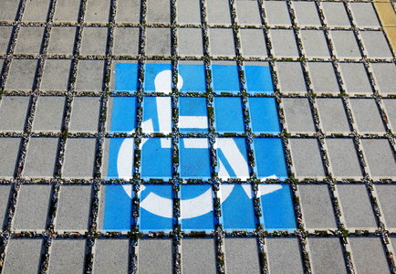 残疾人停车点交通基础设施道路标志和标志