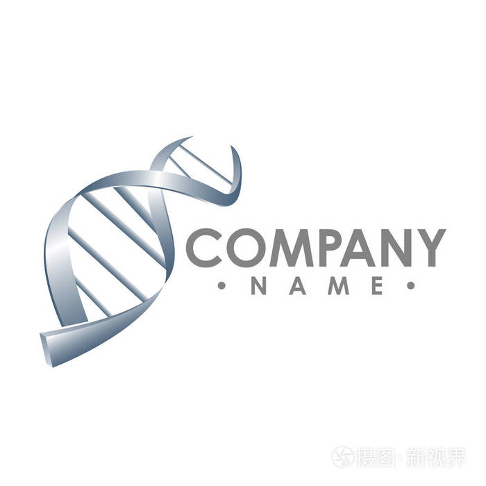 dna 序列光3d 平面矢量插图艺术.教育标志医学中心医疗保健