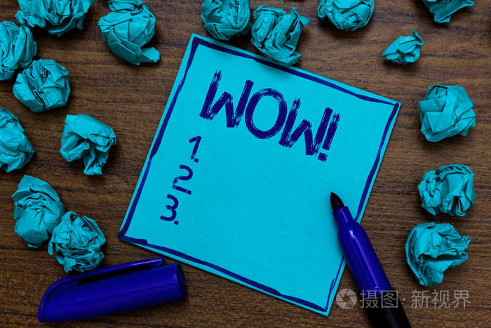 概念意思表达某人无言以对惊奇的欣喜若狂青色纸想象力想法错误几个