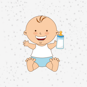 婴儿淋浴图标设计