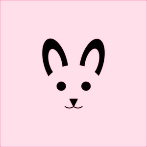 可爱的复活节兔子图标