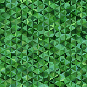 矢量用绿色三角形设计的无缝抽象背景。矢量图