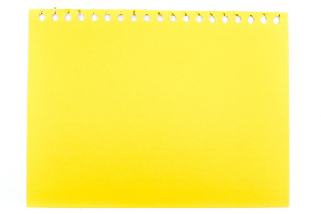 黄色的便笺纸顶视图