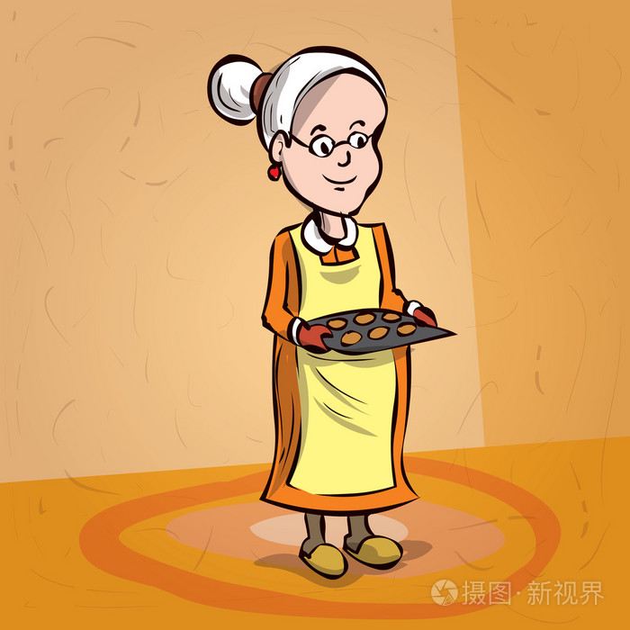 老太太的卡通人物