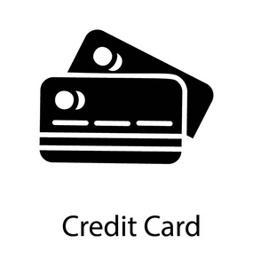 一个图标中的许多货币卡展示信用卡