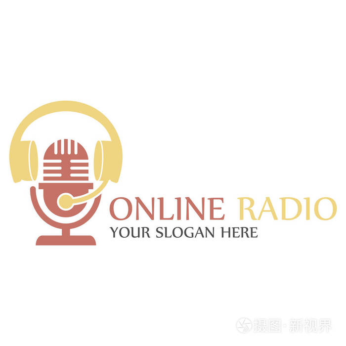 广播电台 logo 模板