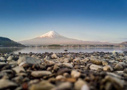 河口湖湖山梨日本富士山