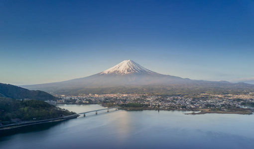 河口湖湖山梨日本富士山