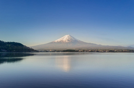 河口湖湖山梨日本富士山