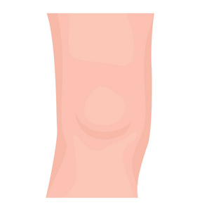 膝盖的腿表示膝盖图标