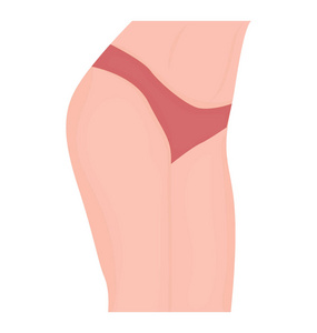 身材低下的女性身材为大腿做一个图标