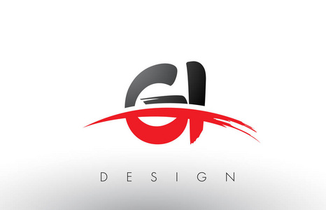 Gi G 我刷的 Logo 字母红色与黑色旋风刷前台