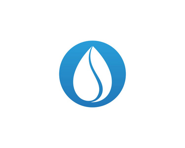 水下降 logo 模板矢量图