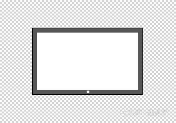 矢量空白屏幕 lcd, 等离子, 面板或电视为您设计