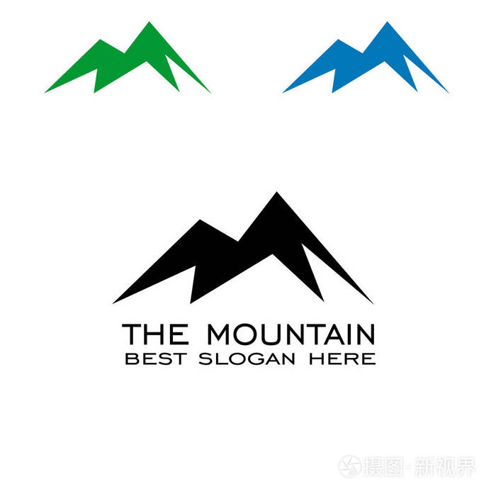 山标志 简单的标志设计 矢量图标