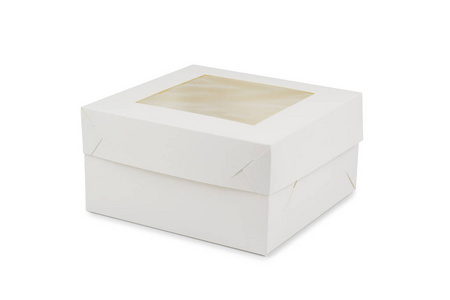 白色背景蛋糕纸板盒