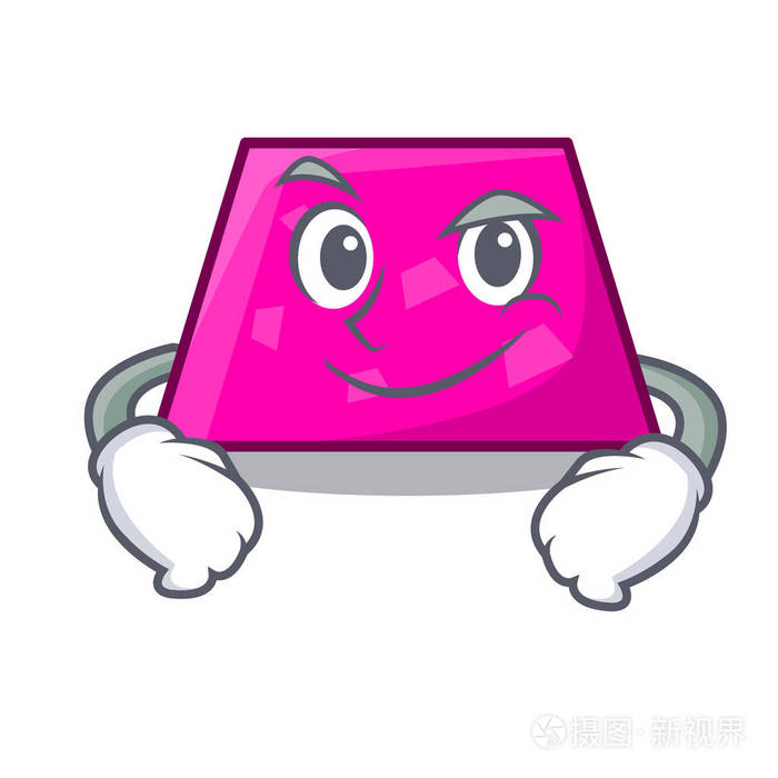 傻笑梯形字符卡通风格