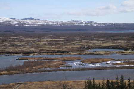 Thingvellir 国家公园在冰岛。ingvellir 或 Thingvellir 国家公园在冰岛, 是一个历史, 文化, 