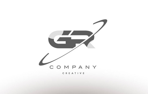 gr g r 耐克灰色字母字母徽标