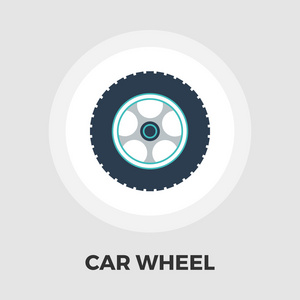 汽车车轮平面图标