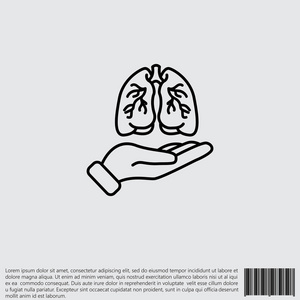 肺的手状图标